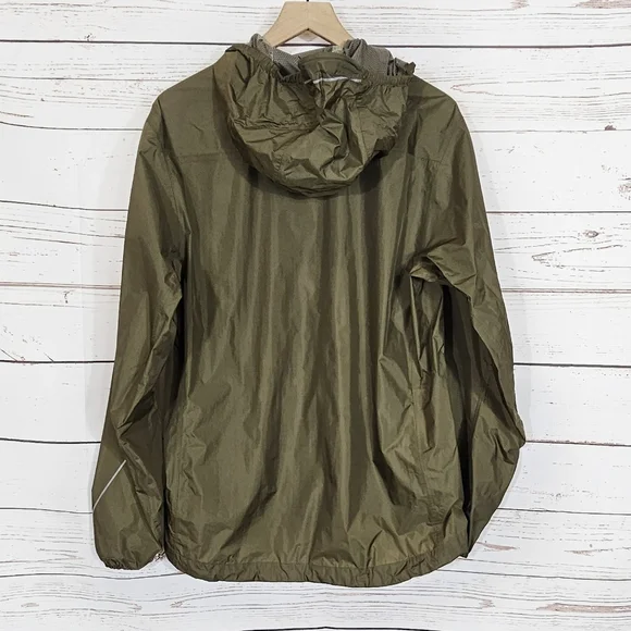 AdidasTerrex Climaproof Fastpack 2.5L Olive Rain Jacket